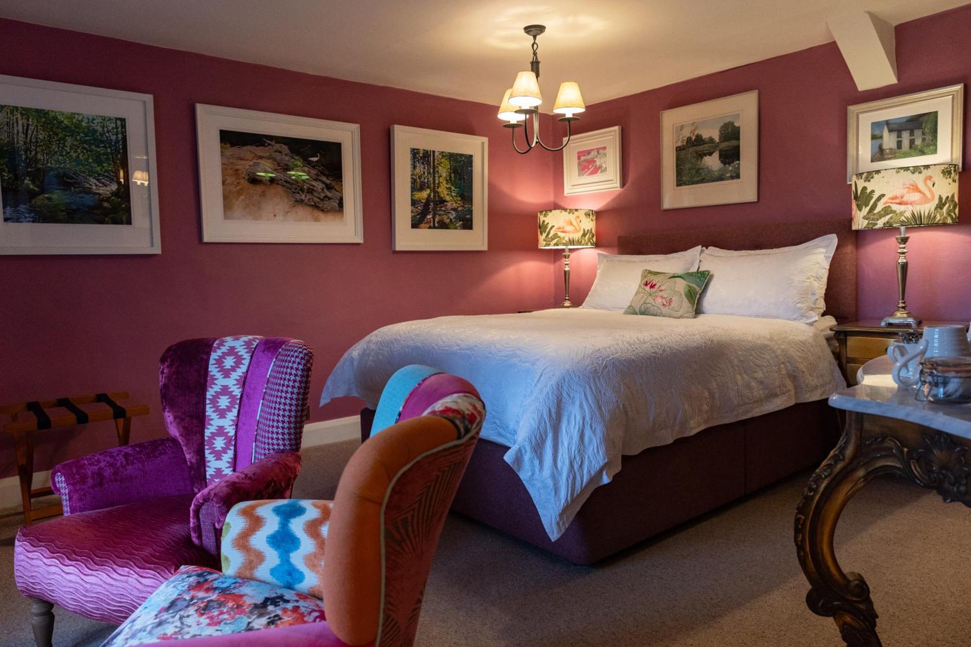 West Lyn Farm B&B And Shepherd Hut Lynton Bagian luar foto
